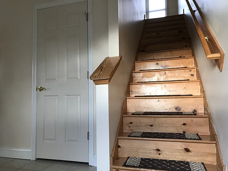 1/2 bath and stairs to second floor.