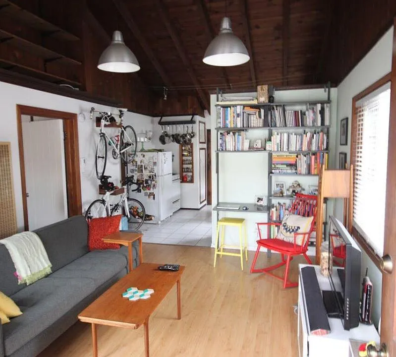 Lengthened living room