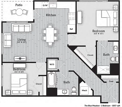 Floor plan The Blue Meadow