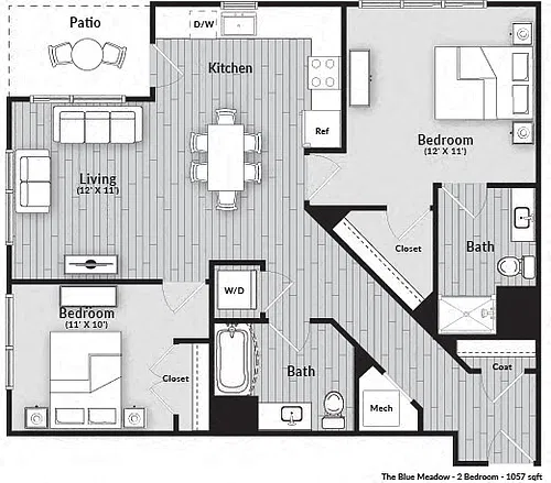 Floor plan The Blue Meadow