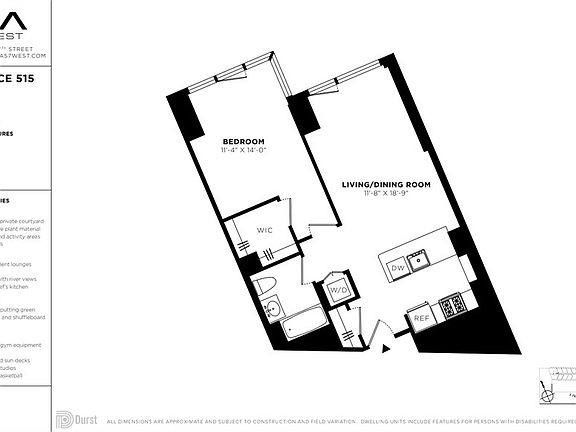 2nd image of 625 W 57th St APT 515
