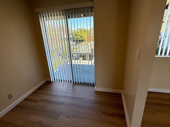 Dining area with sliding door to patio