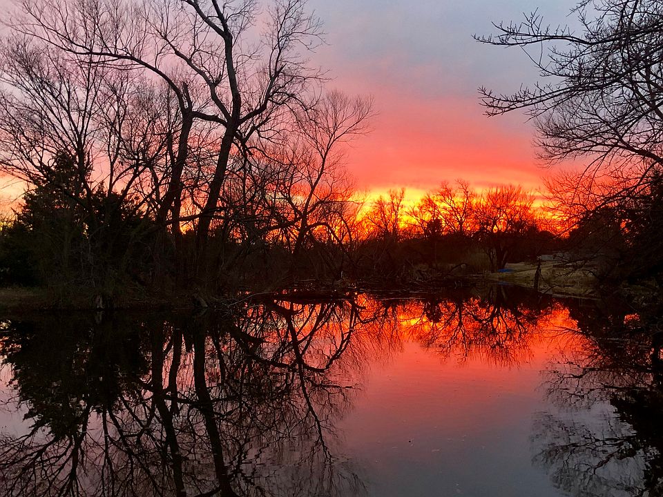 Sunset from the back yard