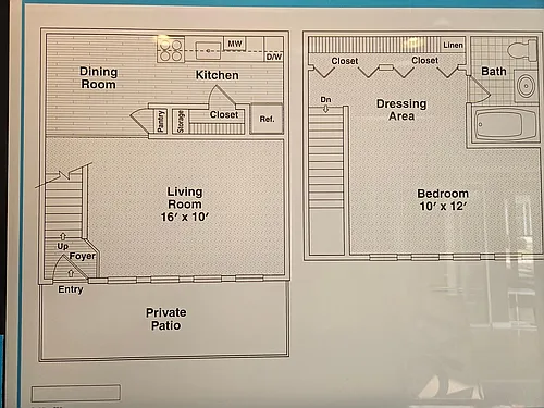 Floor plan One Bedroom