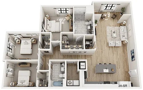 Floor plan 3A-SR