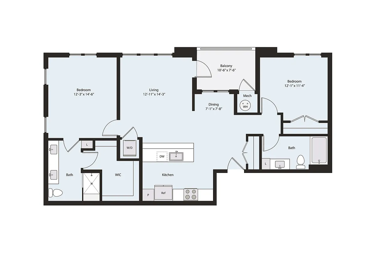Floor plan B1-1