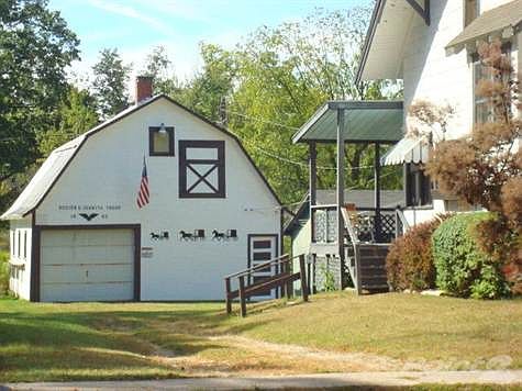 Detached Garage upper storage area.