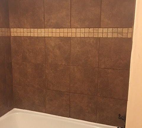 New bath + backsplash