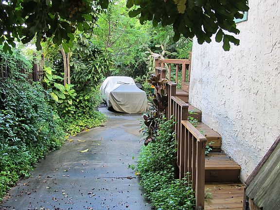 Driveway & Step to Upstairs