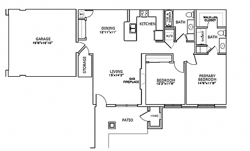 Floor plan T1 - Lower Town Home