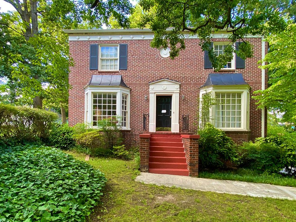 Exterior. Front of duplex. Apartment number right available