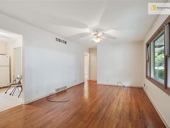 Living room with hardwoods
