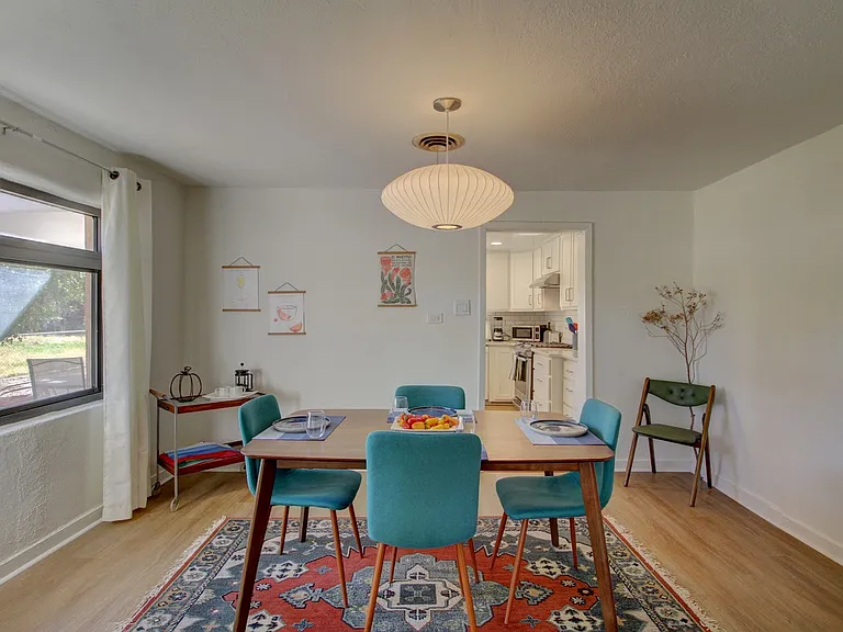 Spacious dining room