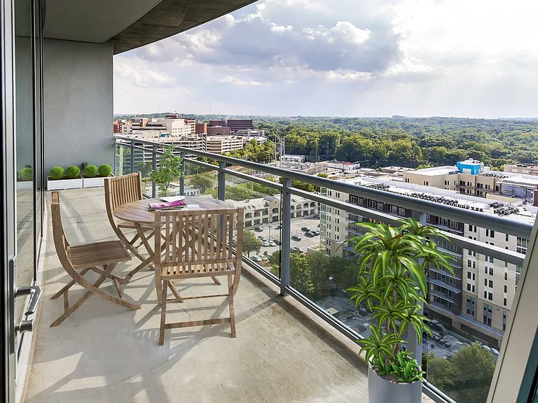 Spacious balconies with amazing views
