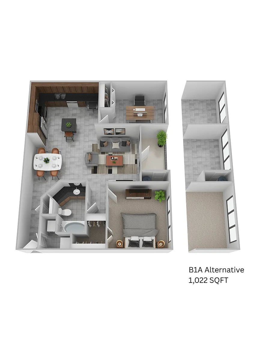 Floor plan B1A