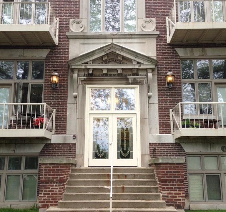 Entrance to the building