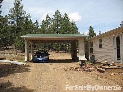 Carport at back of house