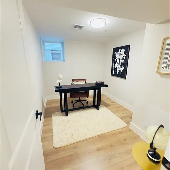 Dedicated home office or flex space_perfect for remote work, a creative studio, or a quiet reading nook.