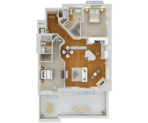Floor plan B13-1186