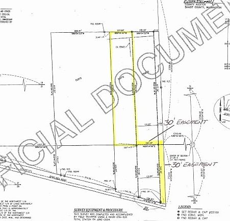 The plat for the 15-acre parcel.