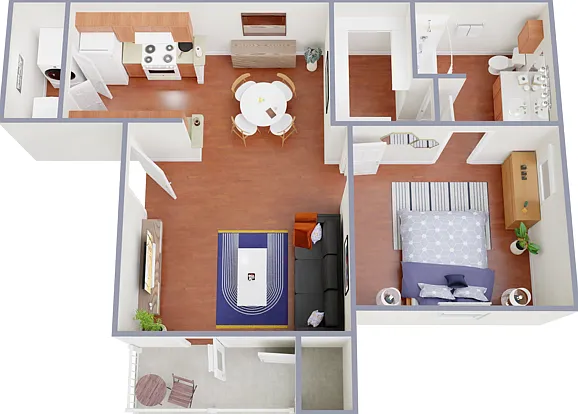 1x1 Floorplan 1x1 Floorplan