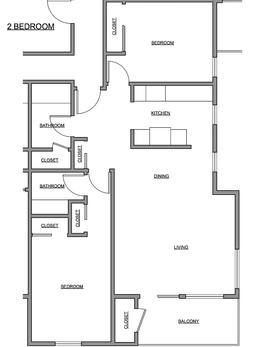 Floor plan Two bedroom one and half bath