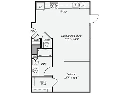 Floor plan S1-107