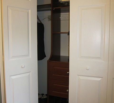 Built-in closet w/TV