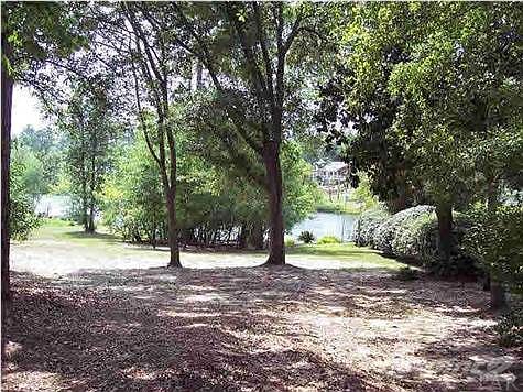 Looking towards lake from center of lot.