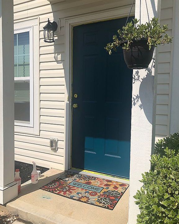 Blue Door/Modern Landscaping