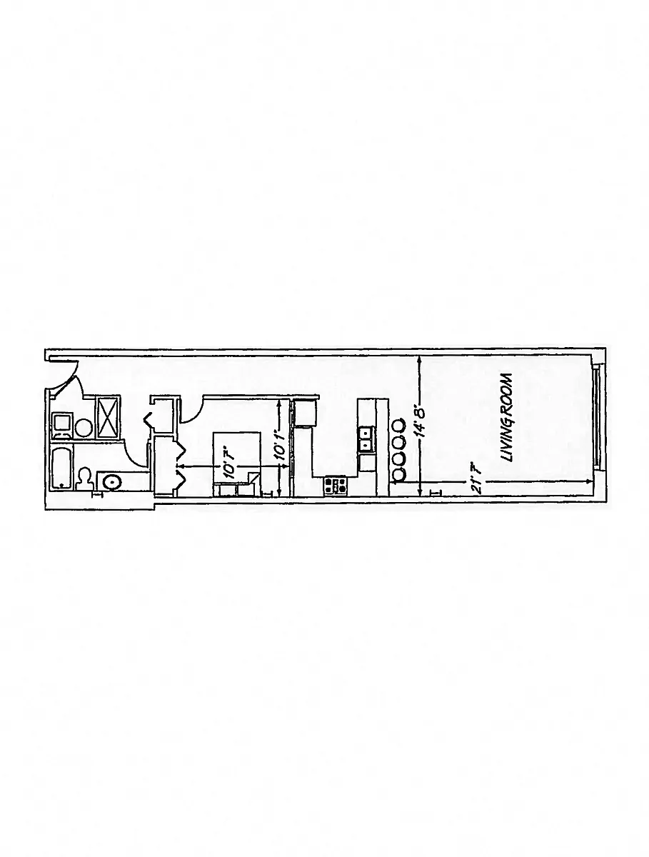 Floor plan 1 Bedroom FP B5.2