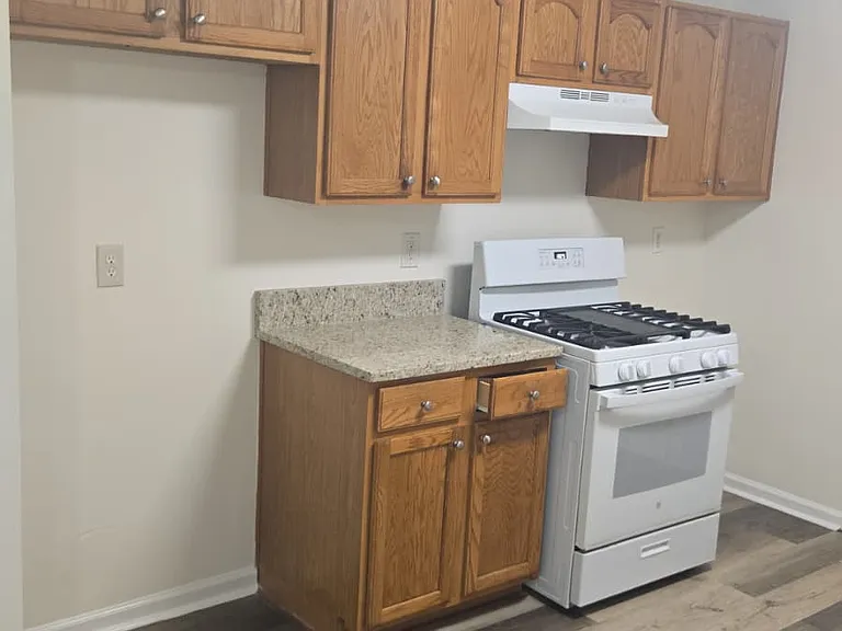New countertop, gas stove and new refrigerator (not shown)