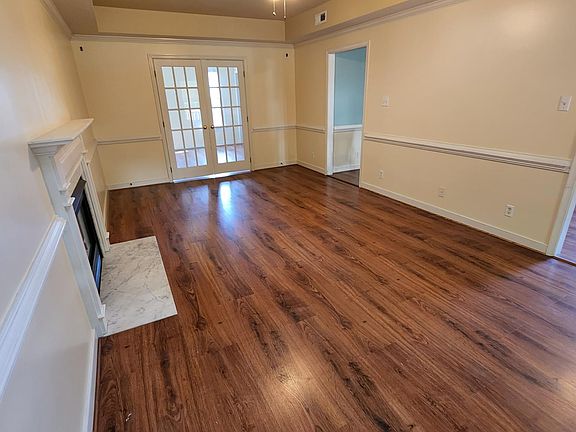 Family room with gas fireplace