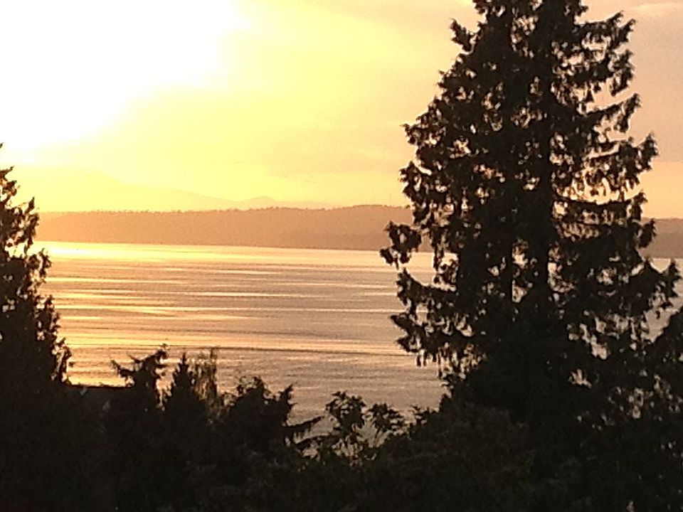 Sunset view from living room