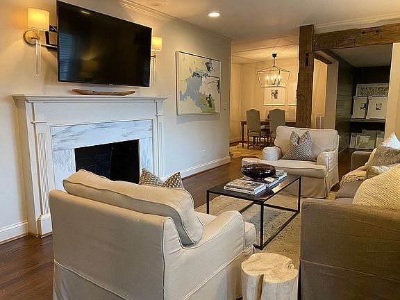 Wood burning fireplace