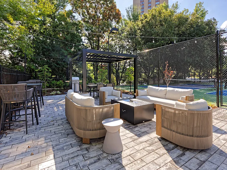 Patio with grills