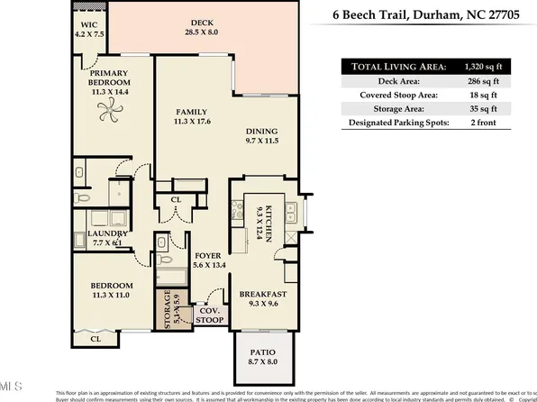6 Beech Trl, Durham, NC 27705