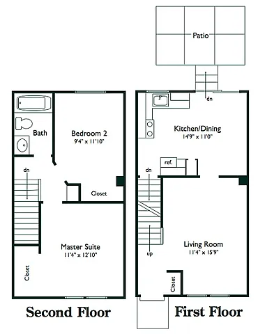 Floor plan 2 Bedroom