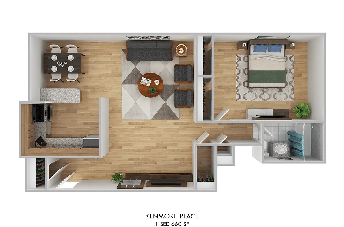 Floor plan One Bedroom