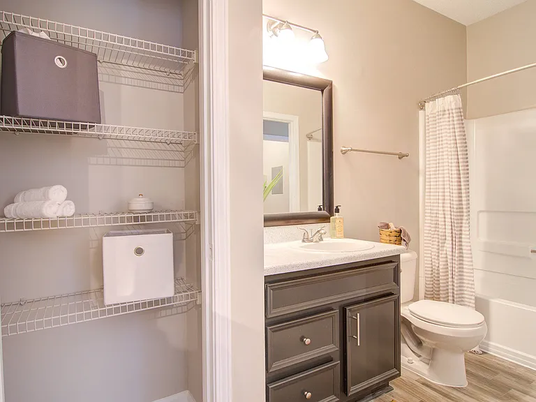 Bathroom with Ample Storage Space