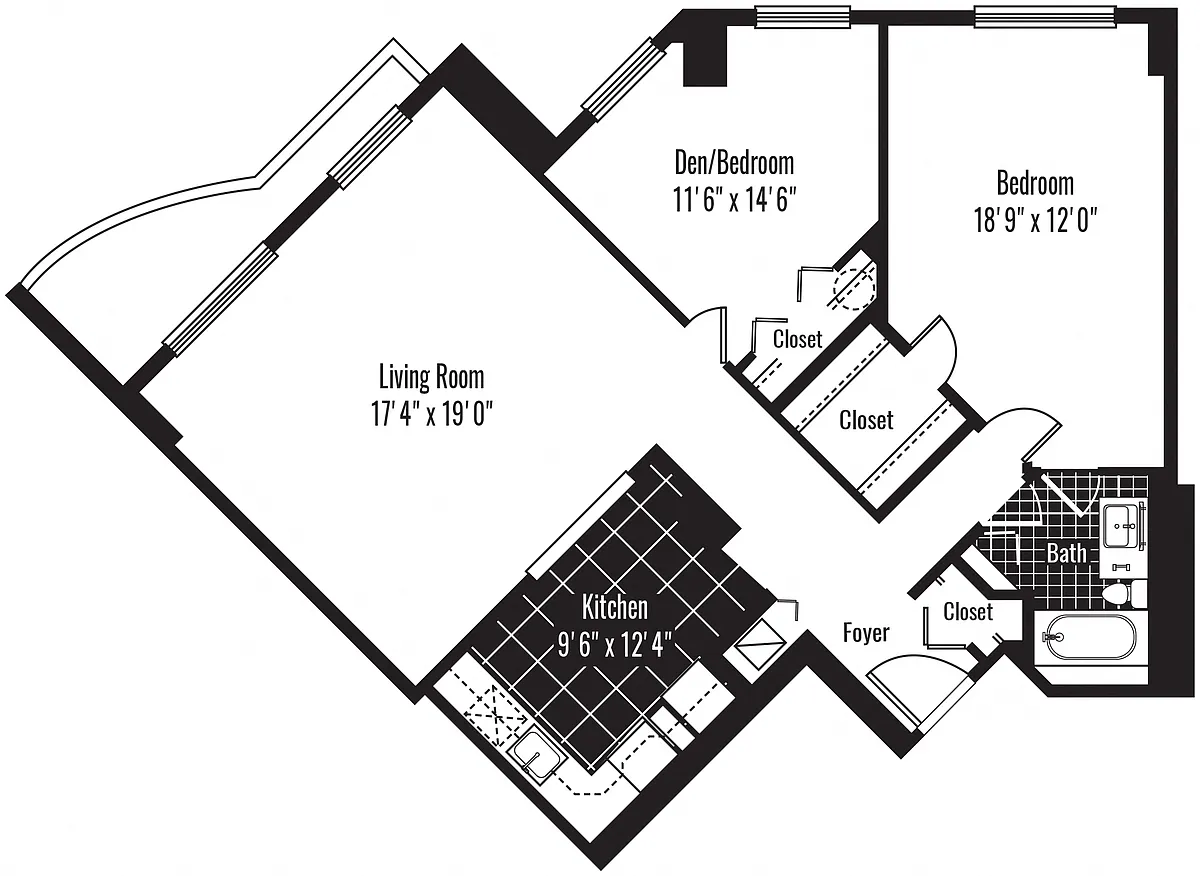 Floor plan NW B01