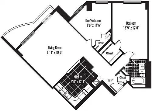Floor plan NW B01