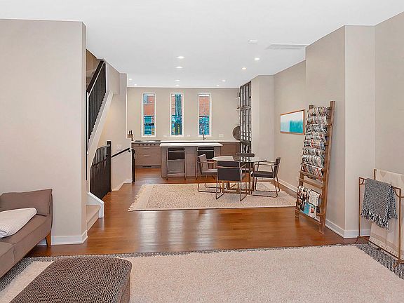 The large open concept floor plan on the second floor is perfect for entertaining with both northern