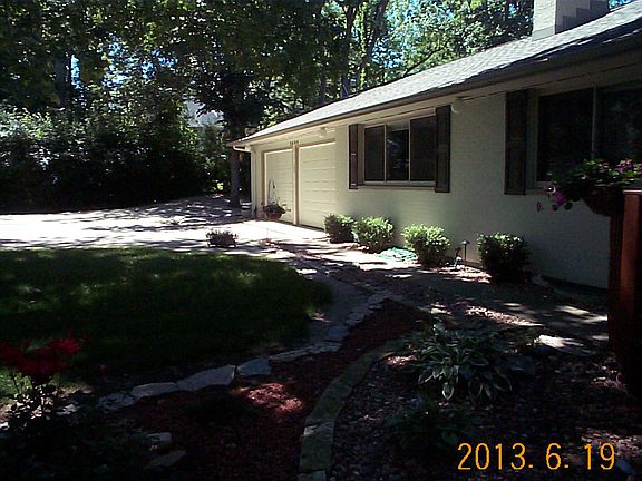 Sidewalk and landscaping