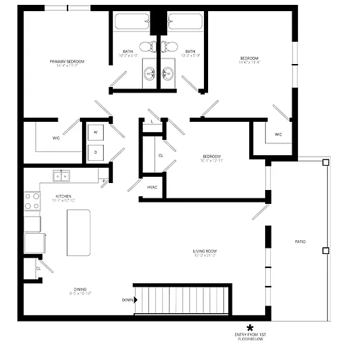 Floor plan C2- Upper