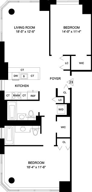 2nd image of 320 W 38th St APT 2323