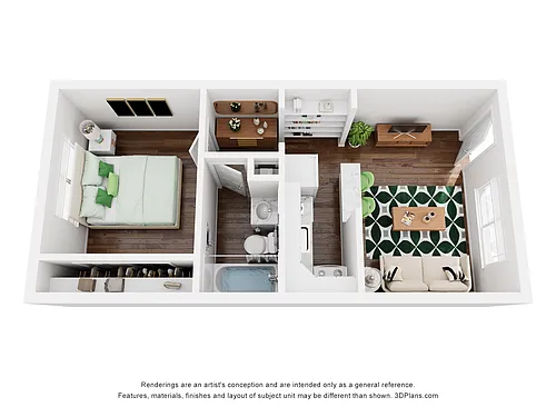Floor plan 1X1