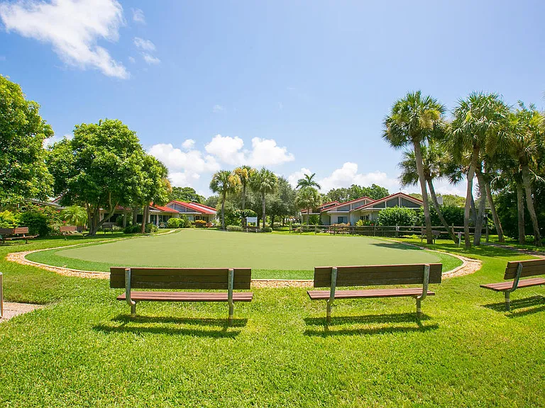 Beautiful putting green on the property to practice that perfect put for the coarse.