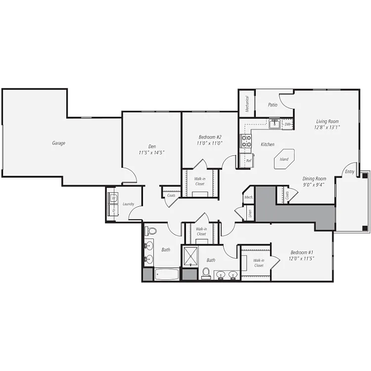 Floor plan B6 - Ground Floor w/ Garage