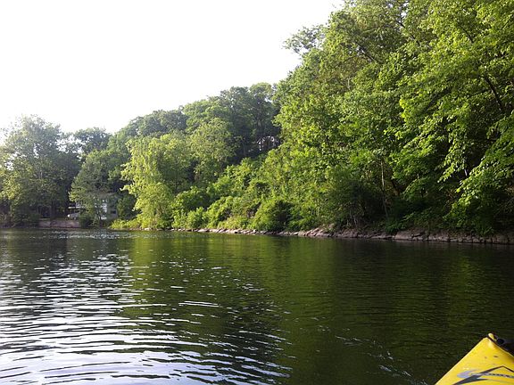 Cottage is above the Perkiomen Creek